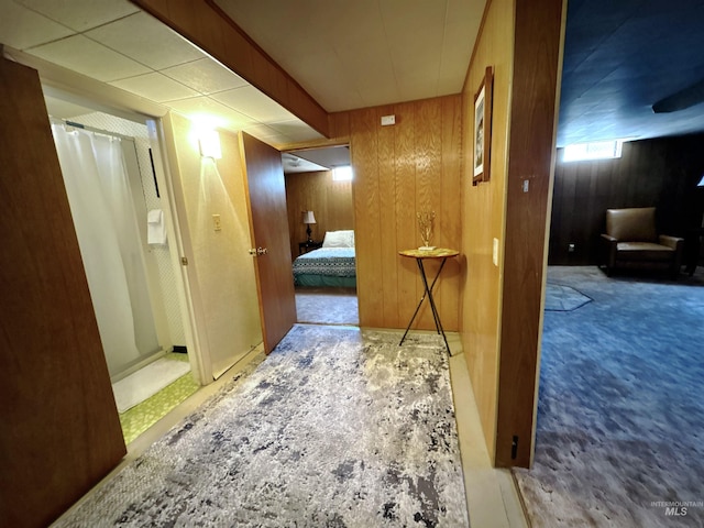 600 N 9th E, Mountain Home, ID 83647 - hall featuring wooden walls