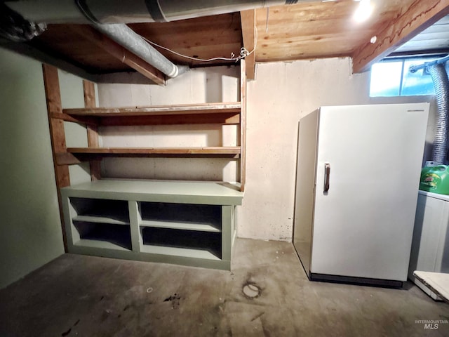 600 N 9th E, Mountain Home, ID 83647 - below grade area featuring freestanding refrigerator