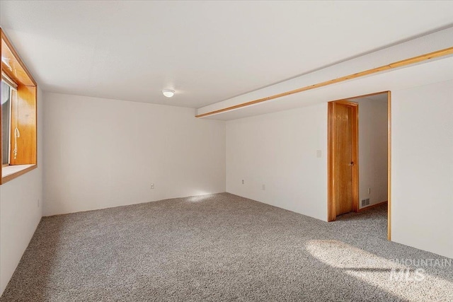 spare room featuring carpet floors