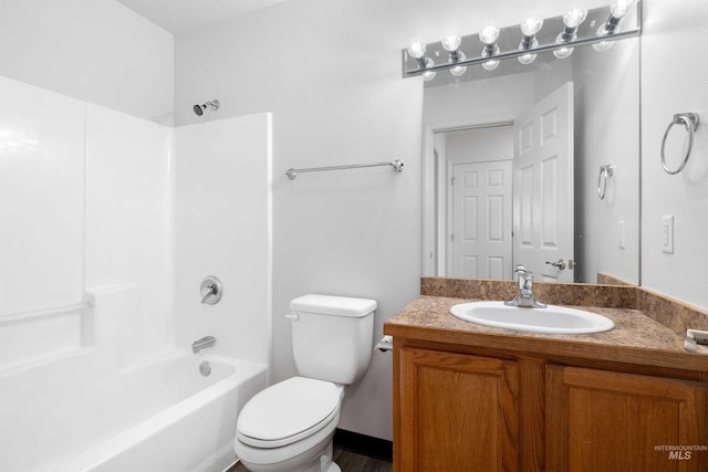 1590 Saddler St, Twin Falls, ID 83301 - bathroom featuring vanity, toilet, and bathing tub / shower combination
