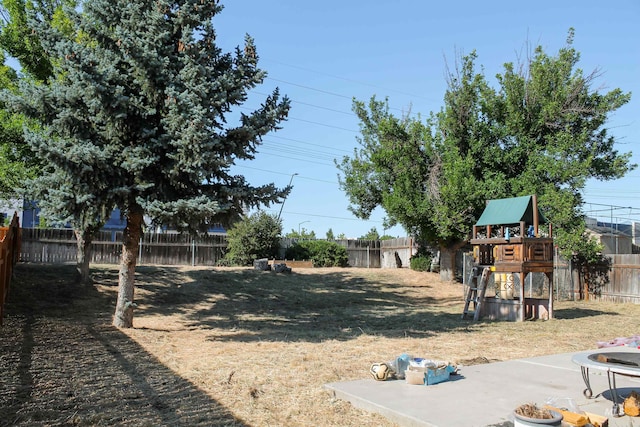1396 W Crest Wood Dr, Meridian, ID 83642 - fenced backyard with a playground