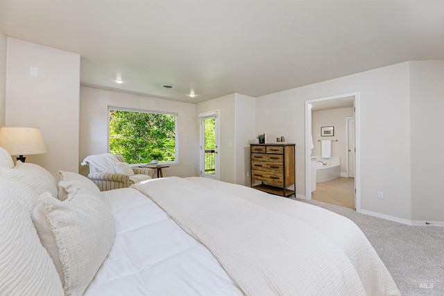 2383 E Lenox Ct, Eagle, ID 83616 - bedroom featuring light carpet, baseboards, and ensuite bath