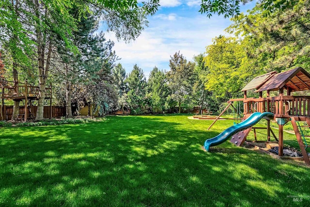 2383 E Lenox Ct, Eagle, ID 83616 - view of yard featuring a playground