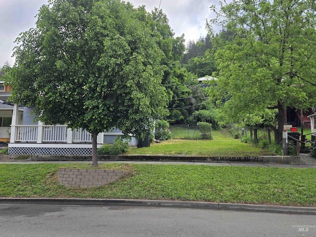 628 Main St, Orofino, ID 83544 - view of grassy yard featuring covered porch