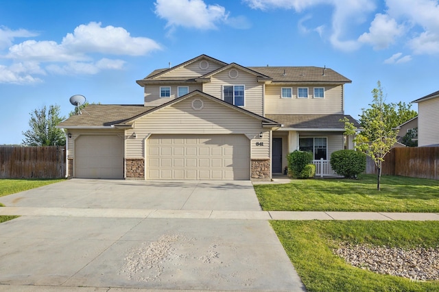 841 Shire St, Middleton, ID 83644 - view of front facade featuring an attached garage, concrete driveway, and roof with shingles