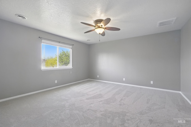 841 Shire St, Middleton, ID 83644 - unfurnished room with a ceiling fan, carpet flooring, baseboards, and a textured ceiling