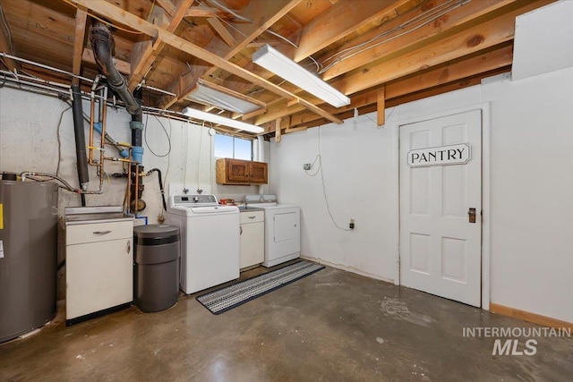371 Dubois, Twin Falls, ID 83301 - basement with water heater and washing machine and clothes dryer