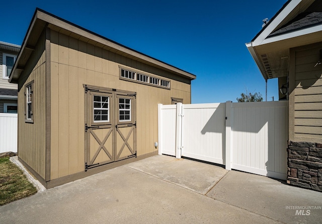 201 E S 10th St, Grangeville, ID 83530 - exterior space featuring a gate and an outdoor structure