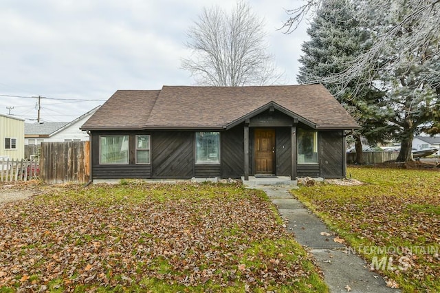 view of bungalow-style house