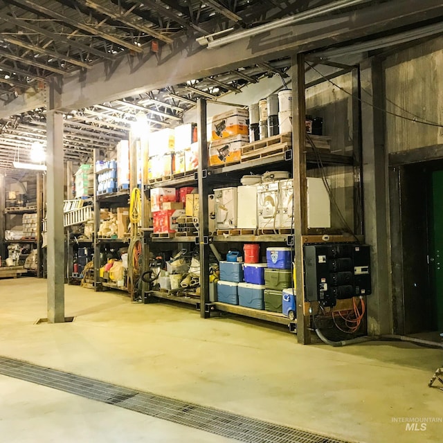 view of storage room