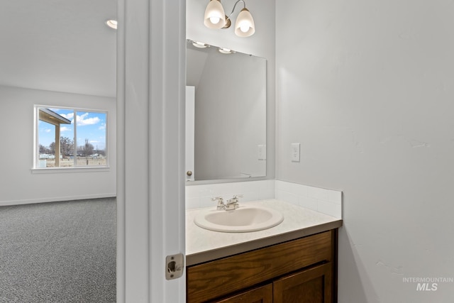 bathroom with vanity