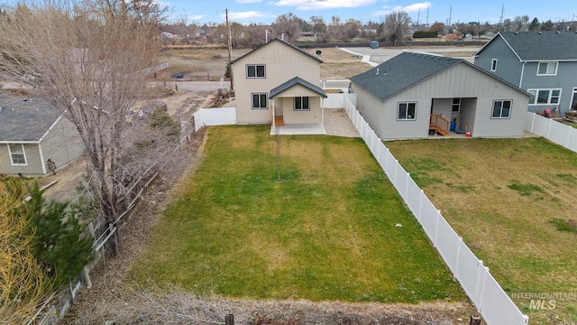 exterior space featuring a yard