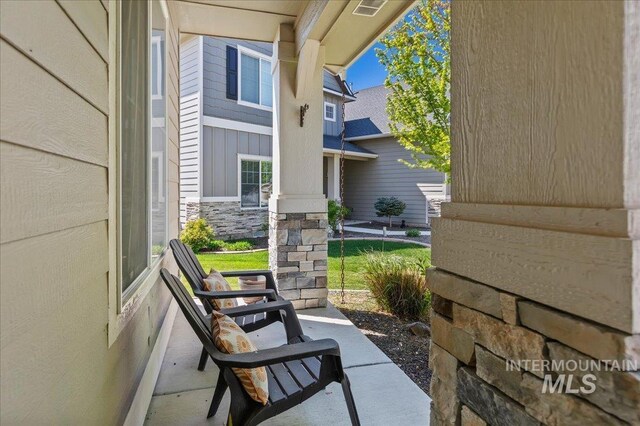 view of patio / terrace featuring a porch