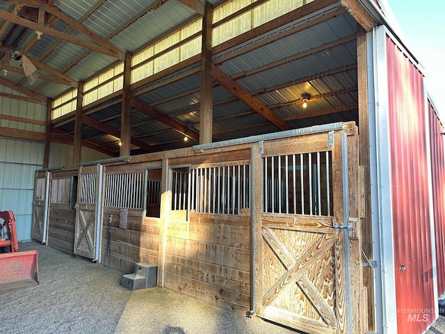 view of stable