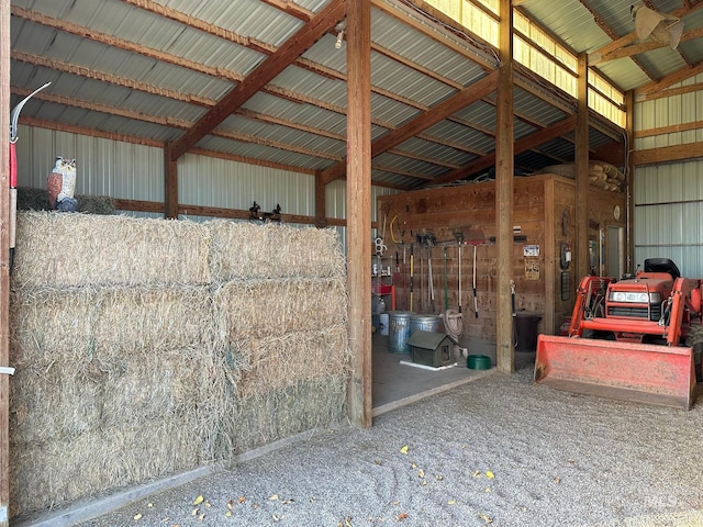 view of horse barn