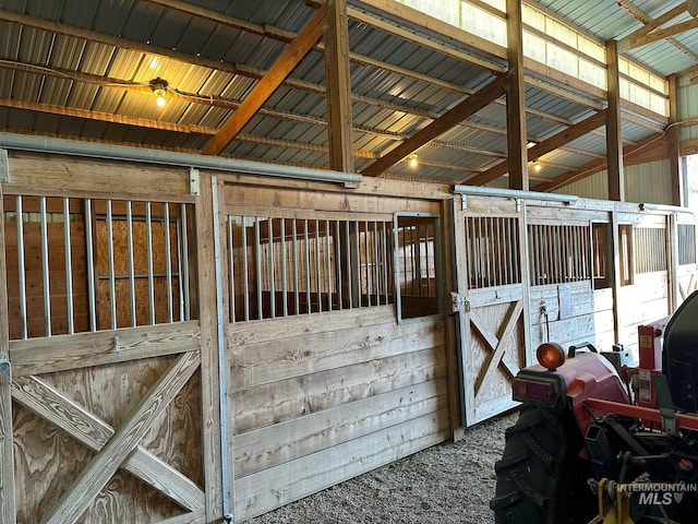 view of stable