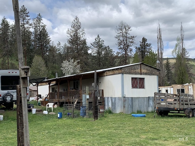 120 Three Bear Ln, Stites, ID 83552 - view of property exterior with a lawn