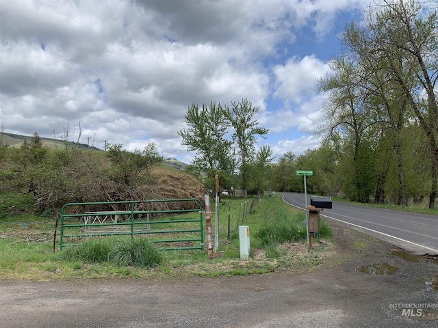 120 Three Bear Ln, Stites, ID 83552 - view of asphalt street with a gate