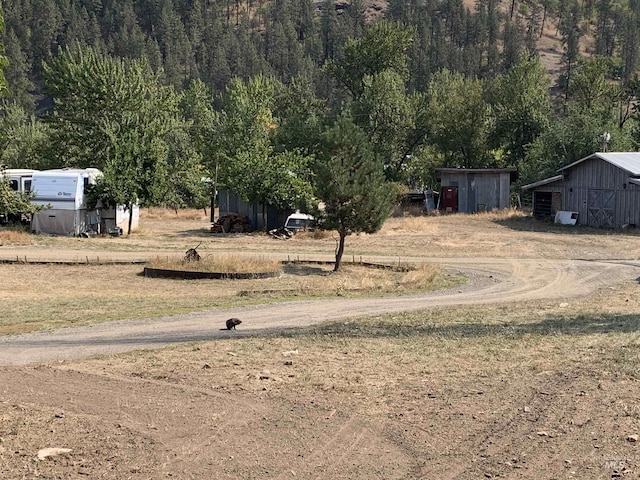 120 Three Bear Ln, Stites, ID 83552 - view of yard with an outdoor structure
