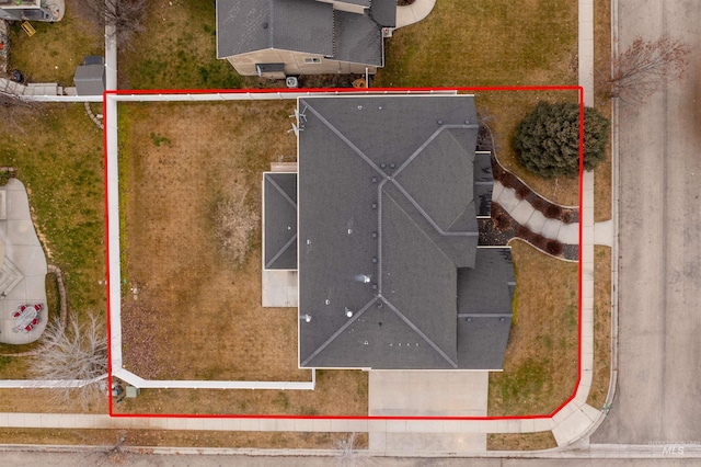 birds eye view of property