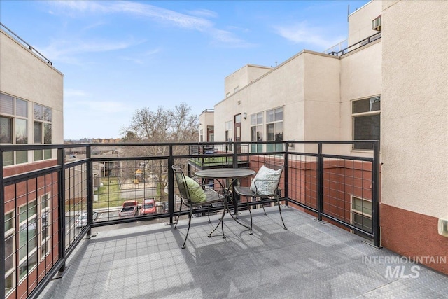 view of balcony