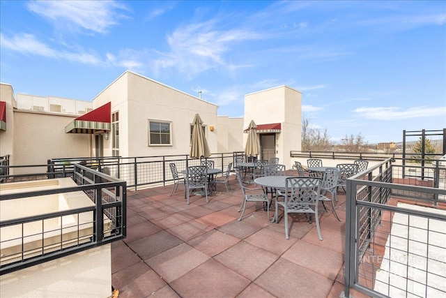 view of patio / terrace featuring outdoor dining space