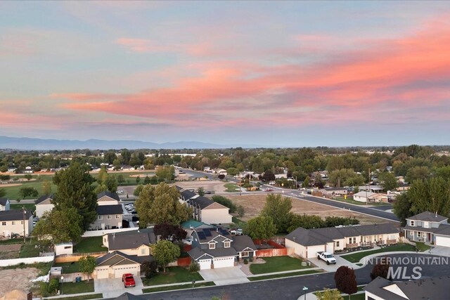 80 Cobblestone Ct, Middleton, ID 83644 - aerial perspective of suburban area featuring mountains