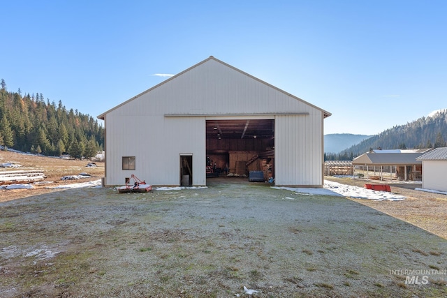828 W Fork Eagle Creek Rd, Wallace, ID 83873 - view of pole building featuring a mountain view
