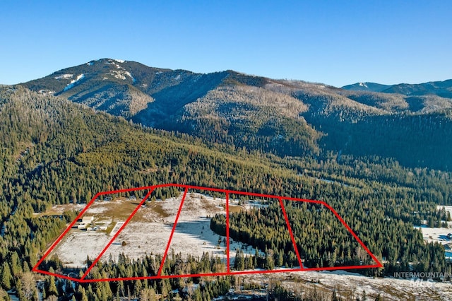 828 W Fork Eagle Creek Rd, Wallace, ID 83873 - view of property location with property boundaries highlighted