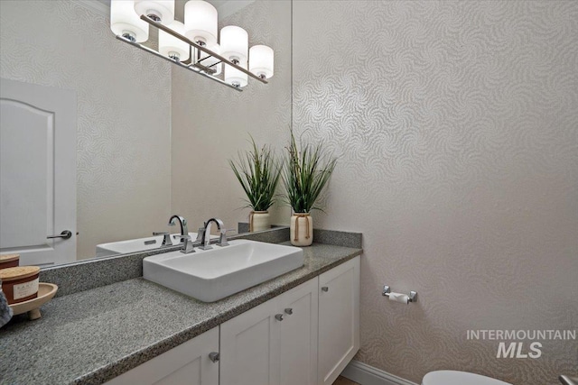 bathroom with vanity
