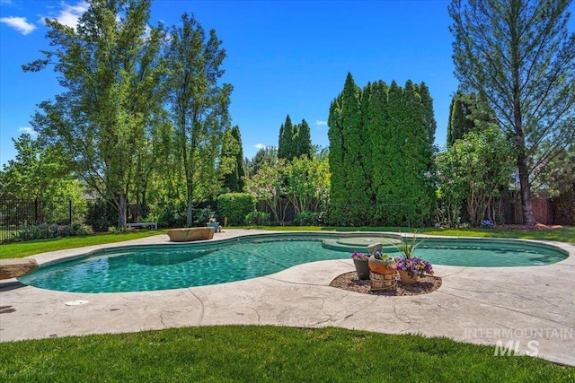 view of pool with a patio