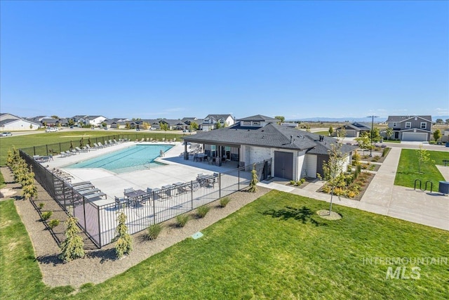 17719 Jackson Ridge Way, Nampa, ID 83687 - community pool with a residential view and a patio area