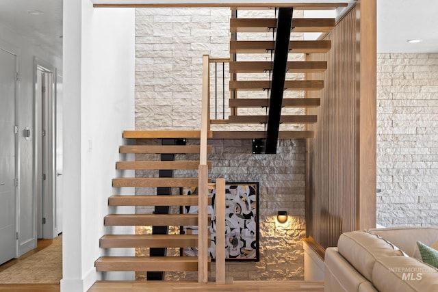 885 E Joplin Ln, Eagle, ID 83616 - stairs with wood finished floors