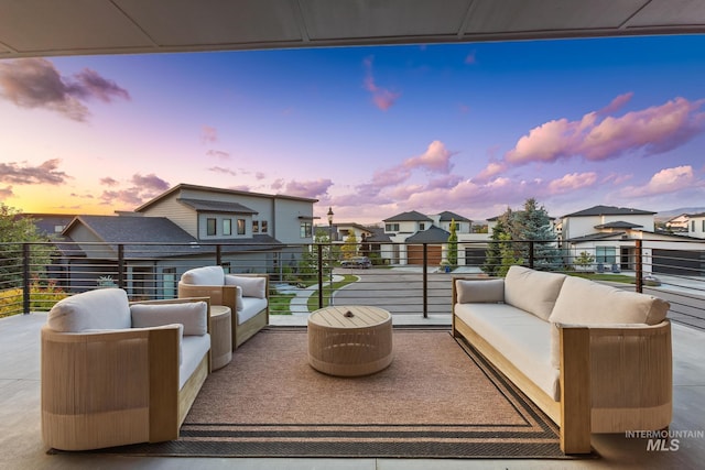 885 E Joplin Ln, Eagle, ID 83616 - patio / terrace featuring a residential view and an outdoor hangout area