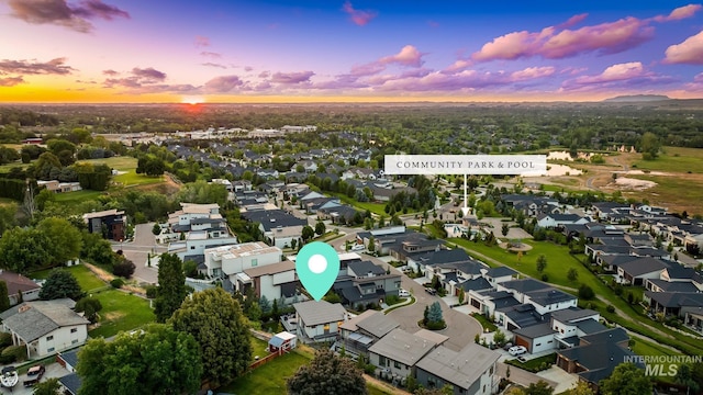 885 E Joplin Ln, Eagle, ID 83616 - aerial view of property's location with nearby suburban area