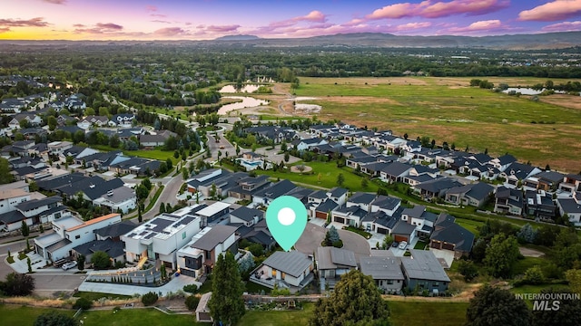 885 E Joplin Ln, Eagle, ID 83616 - aerial view at dusk of a residential view