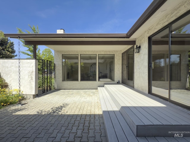 11254 W Camas St, Boise, ID 83709 - wooden terrace with a gate