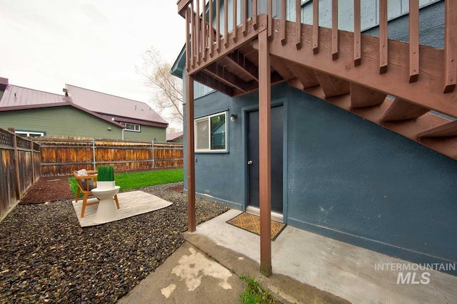 view of patio / terrace featuring a fenced backyard