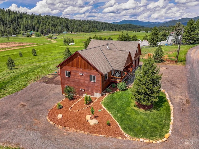 3383 Ridge Dr, Mccall, ID 83638 - view from above of property featuring a mountainous background and a forest