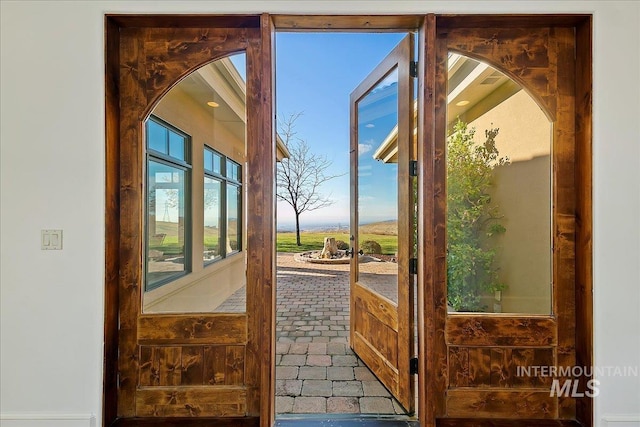 view of doorway to outside