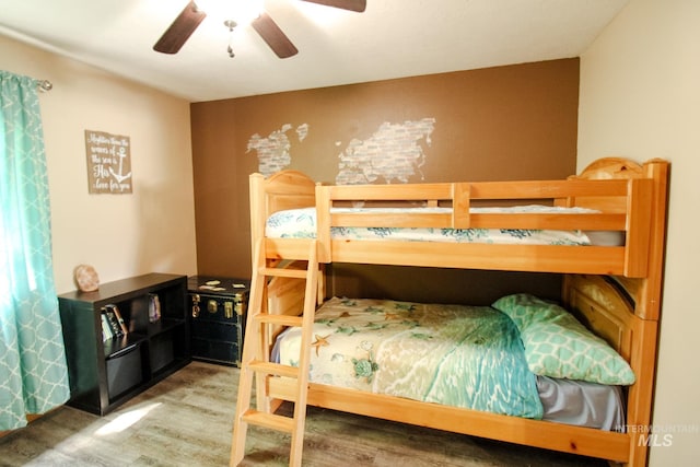 275 E Aruba, Meridian, ID 83642 - bedroom with wood finished floors and ceiling fan
