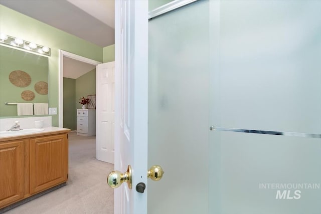 bathroom featuring vanity