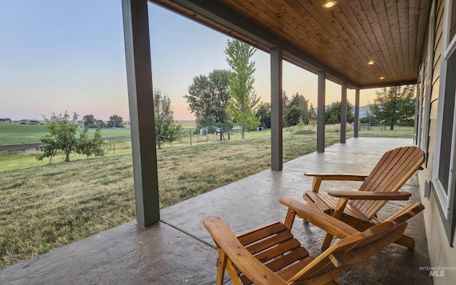 view of sunroom