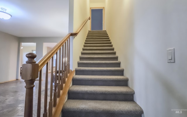 view of stairway