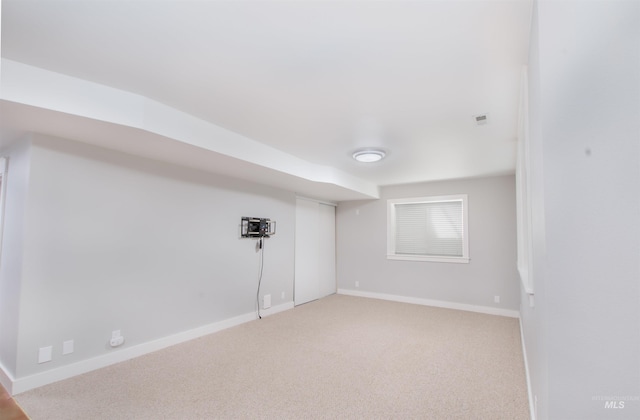 6174 N Queensbury Pl, Boise, ID 83713 - finished below grade area featuring light carpet and baseboards