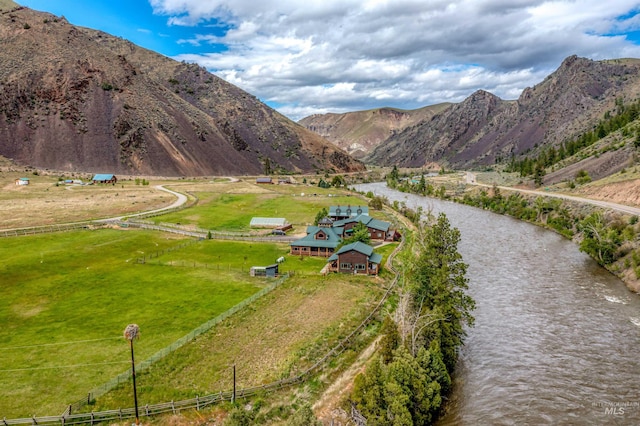 property view of mountains with a water view