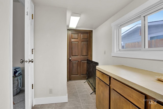 kitchen featuring light tile patterned floors