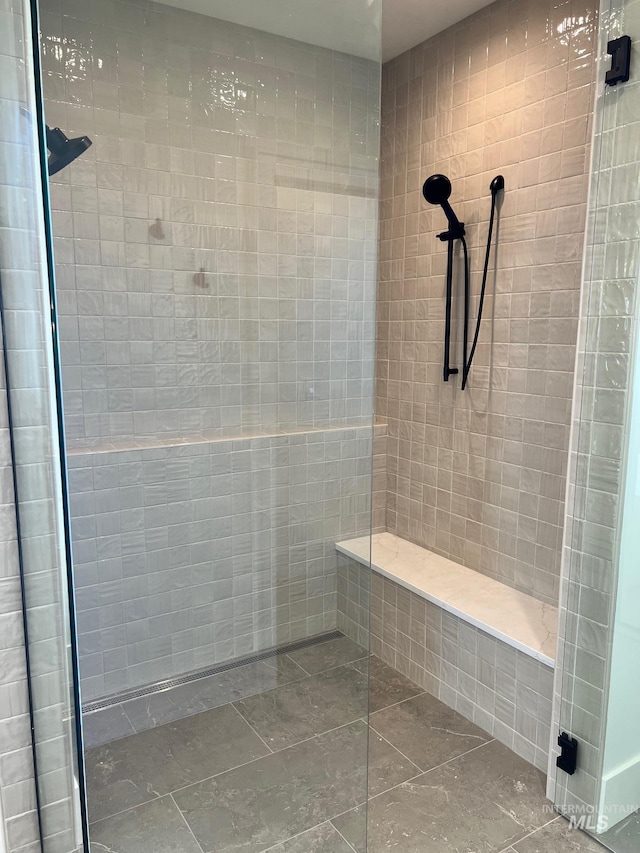 3075 N Costa Madera Ave, Star, ID 83669 - full bathroom with tiled shower and tile patterned floors