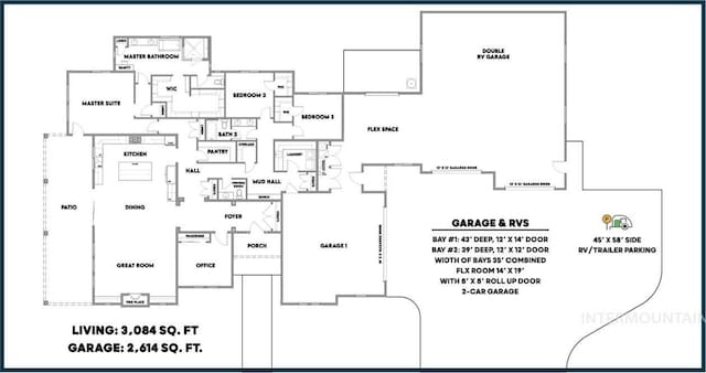 3075 N Costa Madera Ave, Star, ID 83669 - floor plan / room layout