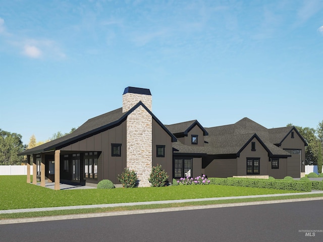 3075 N Costa Madera Ave, Star, ID 83669 - view of property exterior with board and batten siding and a shingled roof